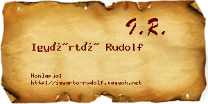 Igyártó Rudolf névjegykártya
